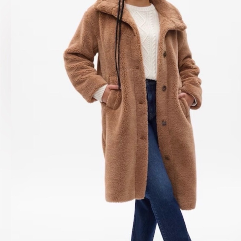 GAP Women's Brown Teddy Jacket